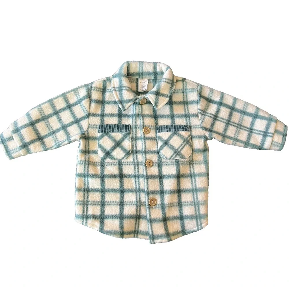 Felt Jacket Top 18 Month‎ Casual Shirt Button Collar Baby Clothing